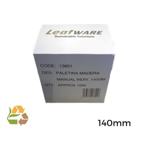 AGITADOR MADERA MANUAL INDIV- 140mm - 1.000 uds