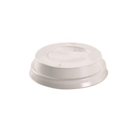 Tapa Blanca Travel para Vaso 8/9 Oz. -SIN AGUJERO