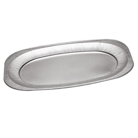752151 Bandeja Oval ALUMINIO 545x360x10 mm. - 50