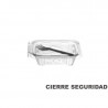 Envase bisagra PET 250 cc con tenedor