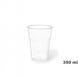 Vaso 350 cc. Ø:85 mm. PET Transp. Cristal 50/1000