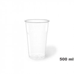 Vaso 500 cc. Ø:85 mm. PET Transp. Cristal 50/1000
