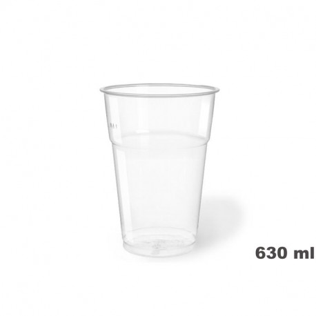 Vaso 630 cc. Ø:95 mm. PET Transp. Cristal 50/800
